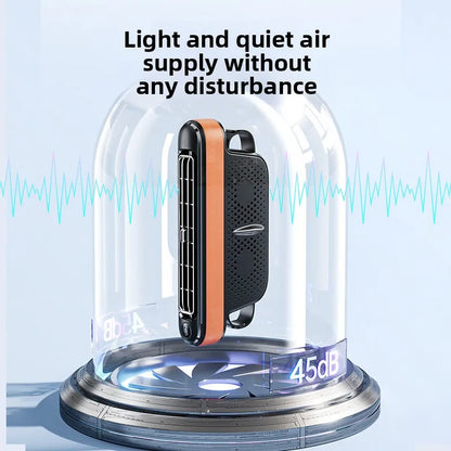 2026New Car Seat Fan 3000mAh Built-in Battery Long Lasting USB Portable No Blade Backrest Fan Car fan cooler Car Air Conditioner