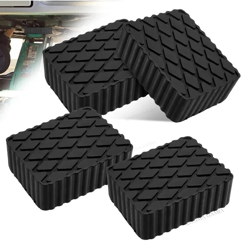 Car Lift Rubber Jack Pad Blocker Jack Pad Shock-Absorbing Support For Car Jacks Lifting Equipment Elastic Blocks Accessories