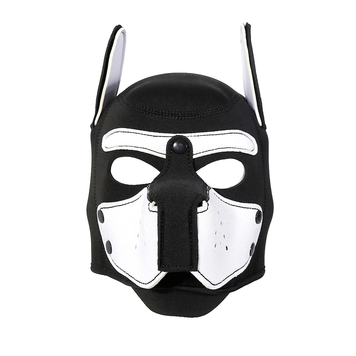 Exotic Full Face Dog Headgear Open Mouth Puppy Mask Hood for Men Women Halloween Party Play Sexy Cosplay Costume Accessory