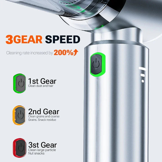 Car Vacuum Cleaner Strong Suction Cordless Wireless Cleaner Portable HandHeld Vacuum Cleaner Cleaning Machine Home Dust Blower