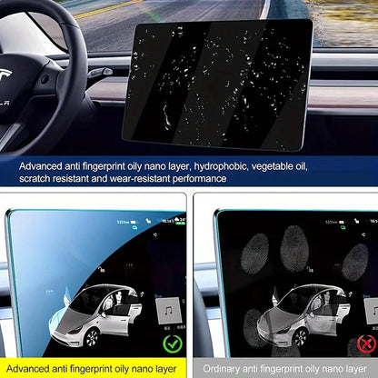 For Tesla Model 3 Y Highland 2025  HD Tempered Glass Screen With Dust-Free Film Touch Screen Protection Steel Glass Film