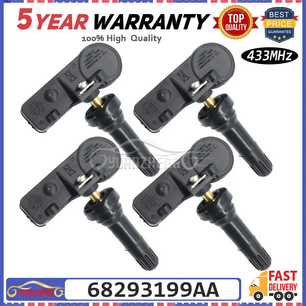 68293199AA Car Tire Pressure Sensor For Dodge Ram 1500 TRUCKS 2019 2020 Tyre Pressure Monitoring System 433Mhz 68293199AB
