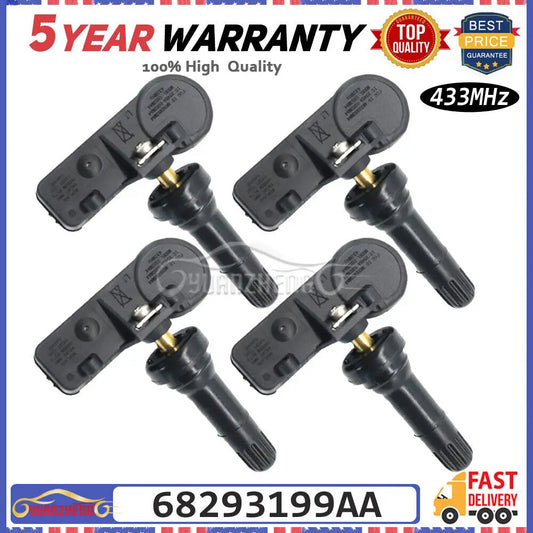 68293199AA Car Tire Pressure Sensor For Dodge Ram 1500 TRUCKS 2019 2020 Tyre Pressure Monitoring System 433Mhz 68293199AB
