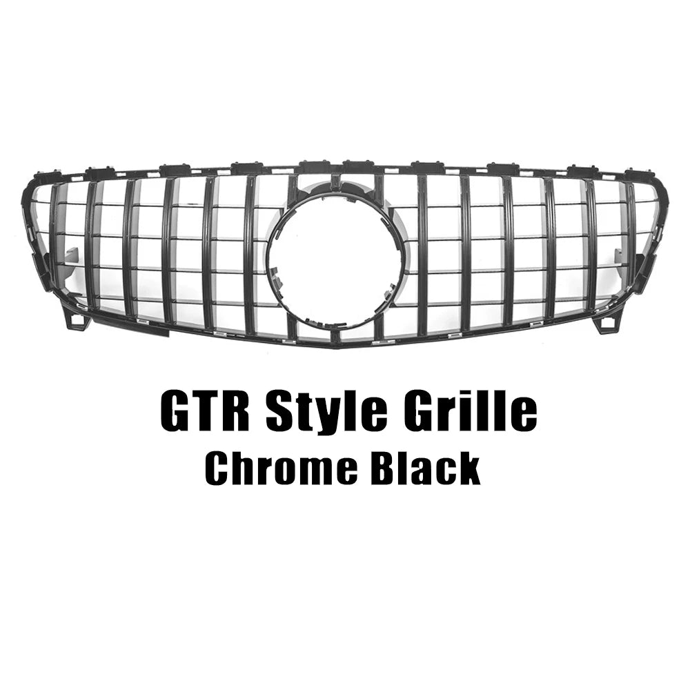 XVIP Diamonds Style Grille For Benz A-Class W176 2016-2018 A180 A200 A250 A45 AMG Front Racing Grille GTR Style Bumper Grille