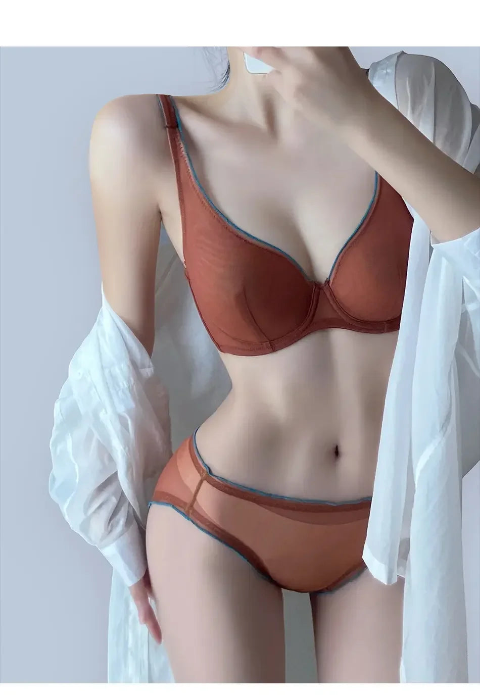 Full Coverage Minimiser Bra for Large Bust, Ultra Thin Seamless Wireless Lift & Support Anti Sag Set BANERDANNI S-2XL 32-40 ABC