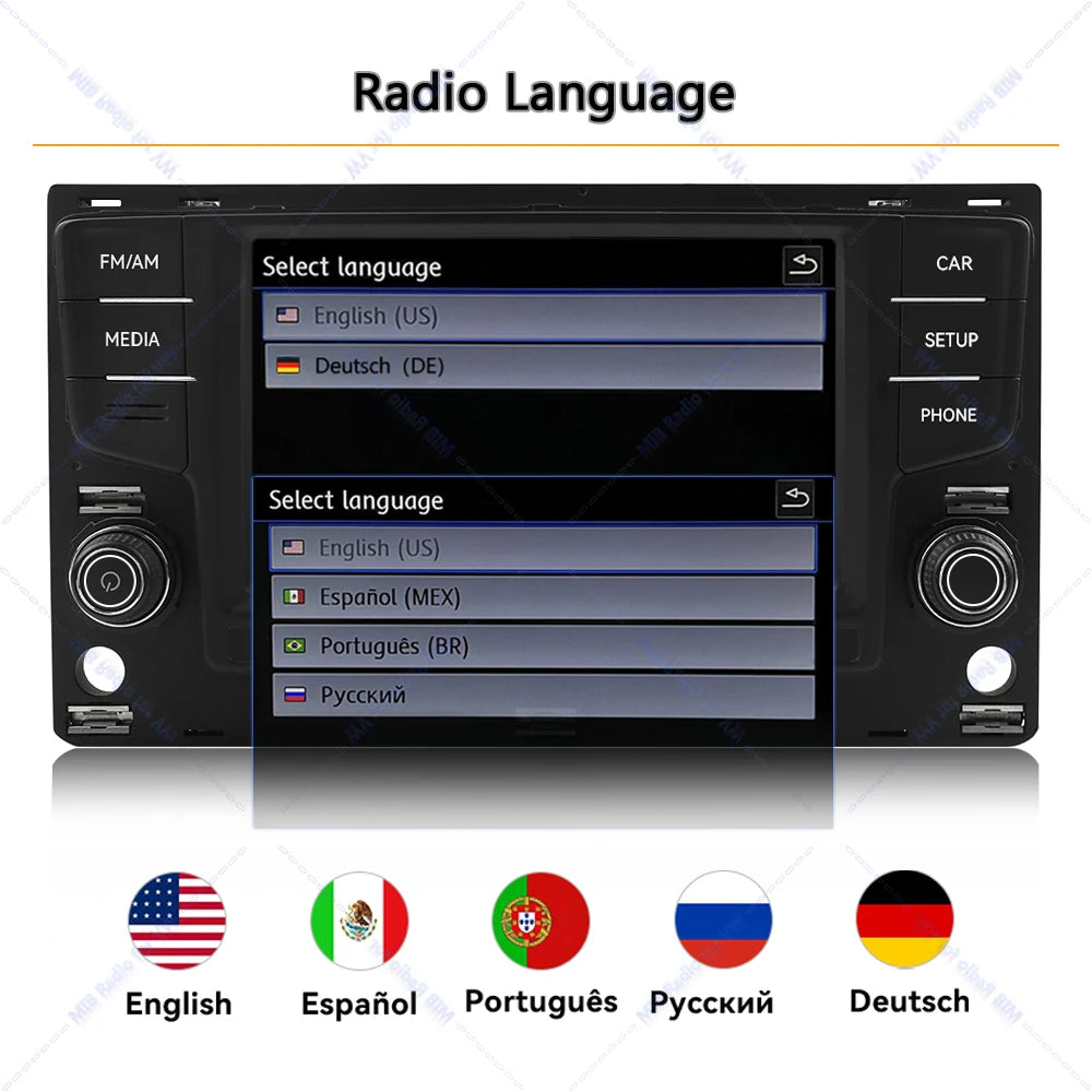 Noname 5GD035280B MIB Carplay Car Radio for VW Golf MK7 MK7.5 Passat B8 Sportvan Tiguan Bluetooth 6.5 inch Android Auto Player