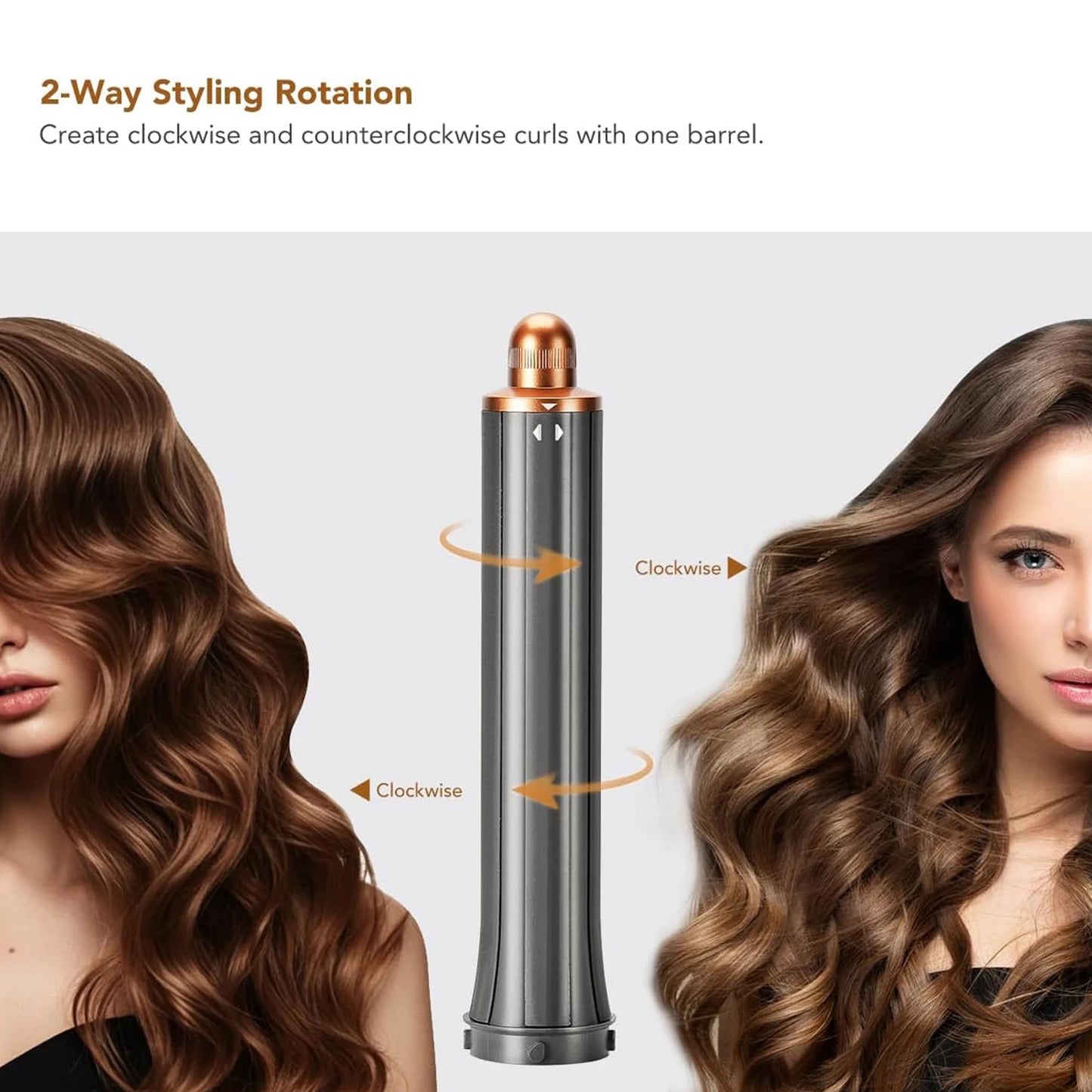 20/30/40mm Conical Long Hair Barrels Attachment Compatible For Dyson Airwrap HS01/05/08 Auto-Curling Iron Curler Voluminous Wave