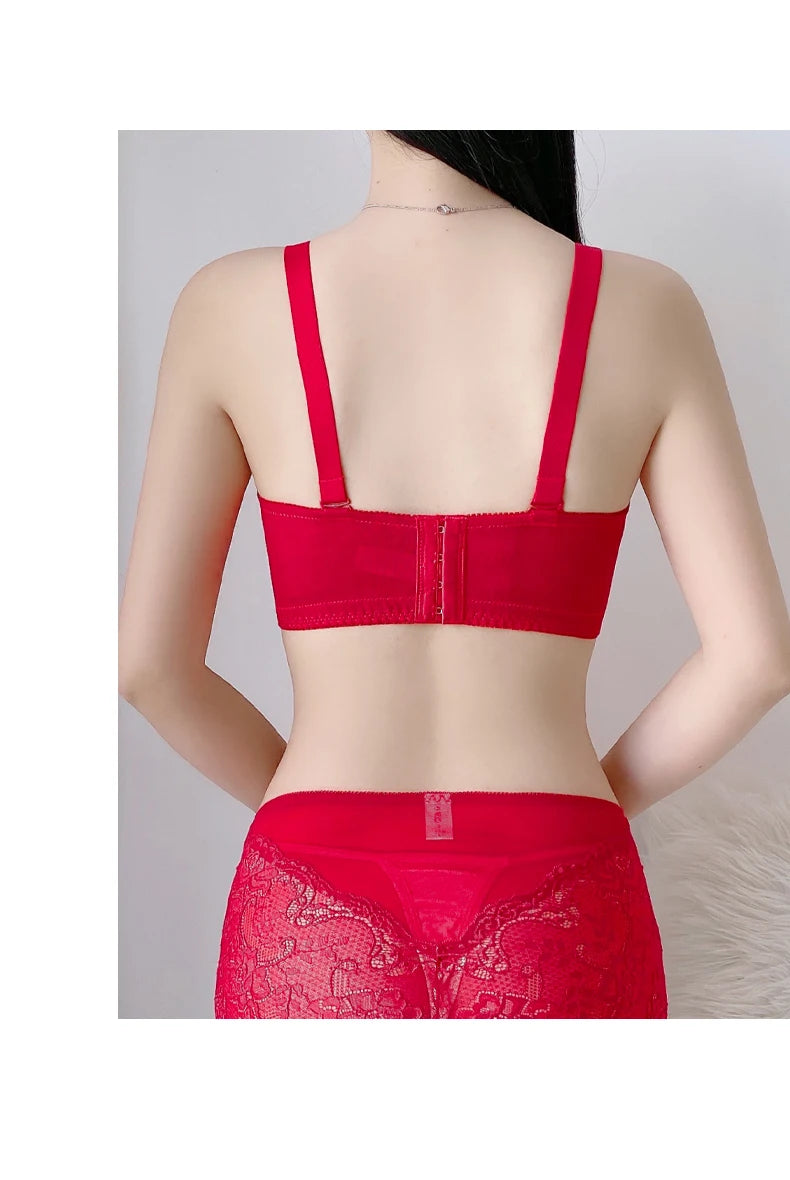 Plus Size Clothing 2 Piece Bra Panties Brassiere Sexy Underwear Set D E F G H Cup Women Lingerie Set Bras And Panty 38 40 42 44