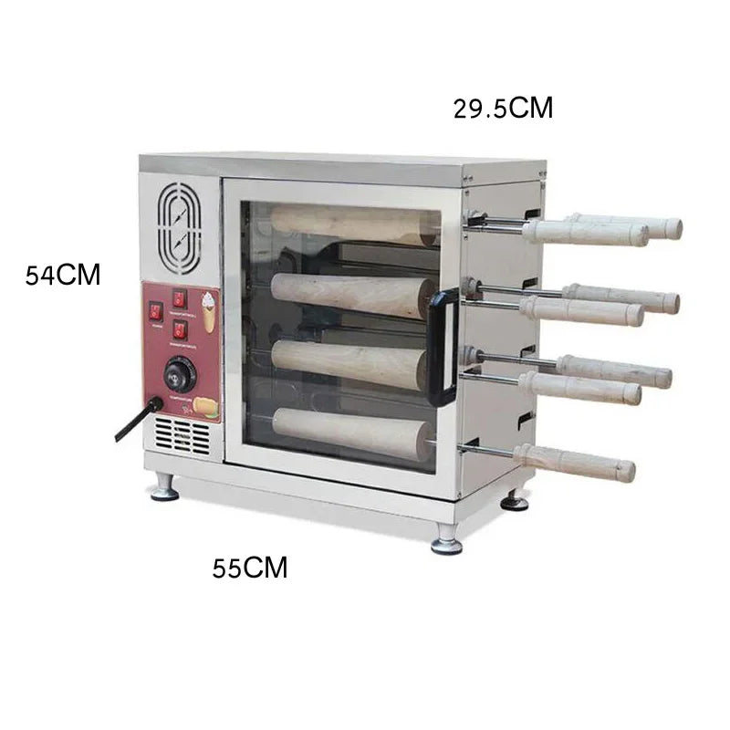 Italy Pastry Chimney Cake Cak Oven Machine Commercial Chimney Cake Roller