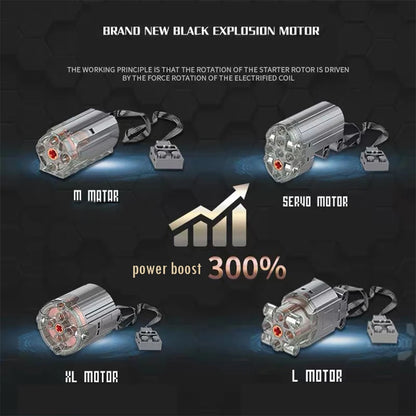 Mould King M/L/XL/Servo Motor Buggy Motor 8882 8883 88003 88004 5292 Support APP Remote Control MOC Power Functions Modificate