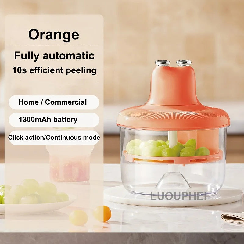 1300mAh Electric Grape Peeling Machine Auto Multipurpose Fruit Peeling Tool Kitchen Peeler for Garlic Tomatoes Peeler Machine