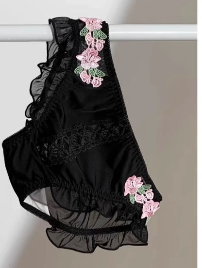 MOYISU Tushy Viral Cute Bralette Wireless Summer Bra for Teens, Anti Sagging Small Chest No Underwire Kawaii Style Lingerie Set