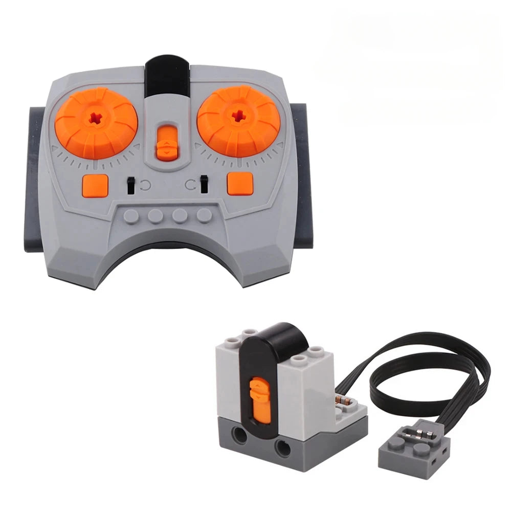 MOC Power Functions Part Building Blocks Train Track Motor Battery Box Infrared Remote Control Receiver M-motor for Legoeds