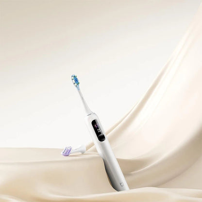 MIJIA Sonic Vibration Electric Toothbrush Pro White Gold Gift Box,Smart 4 Modes,IPX8 Waterproof,LED Screen & Travel Lock