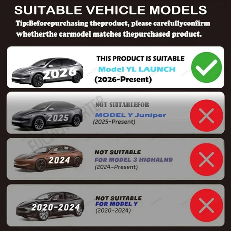 2 4 6 8 Pcs For Tesla New Model YL 2026 TPE Front Rear Door Sill Protector Threshold Strip Anti-kick Guard Panel Waterproof Pad