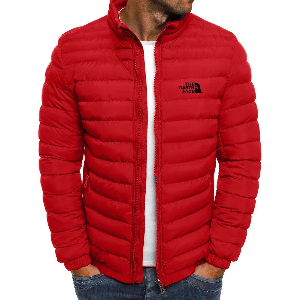 2024 Autumn/Winter Men's Stand up Collar Zipper Warm Shopping Fashion Leisure Brand Business Slimming Fishing Hot Selling Coat
