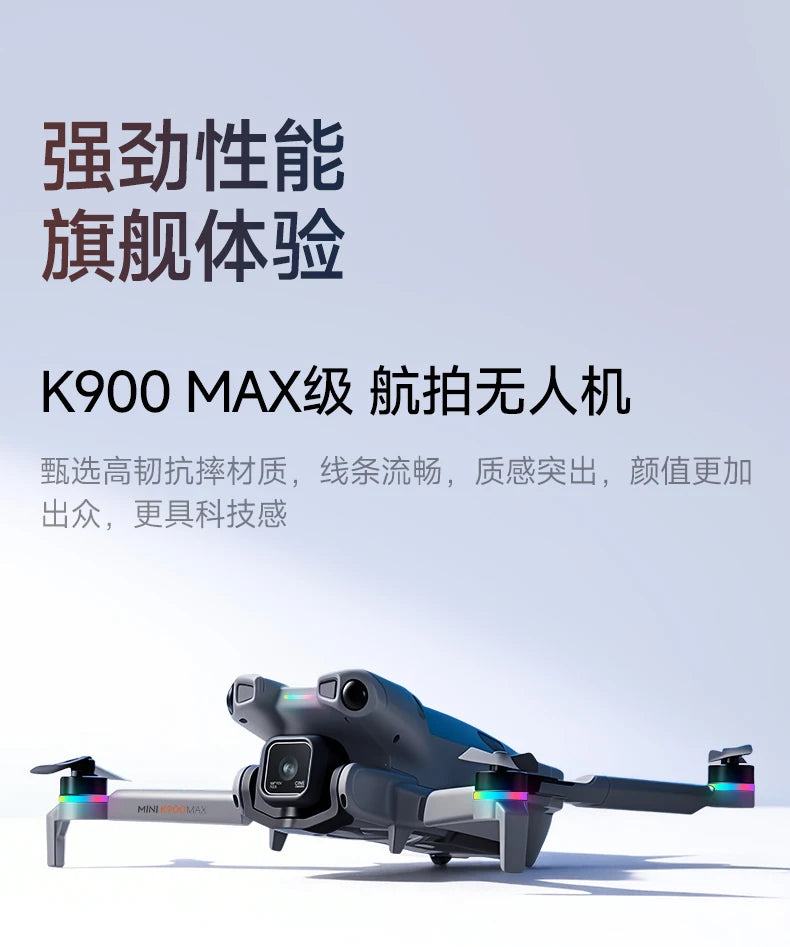 K900 MAX 8K Professional Drone with Dual Camera WiFi FPV Aerial Photography 360° Obstacle Avoidance Quadcopter airdrop Drone Toy