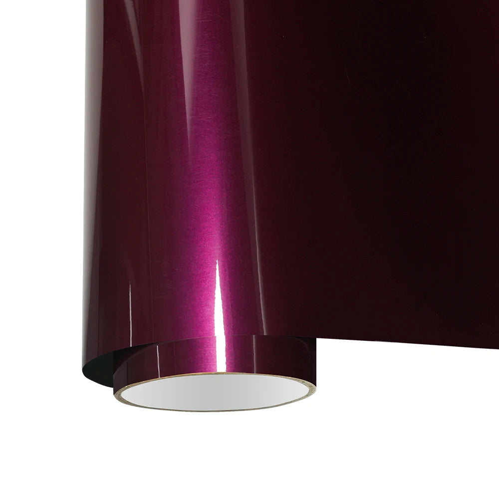 Car Sticker Ultra Gloss Ruby Purple Wrapping Film PET Decals Vehicle Body Self Adhesive Sticker Car Accessories Decoration