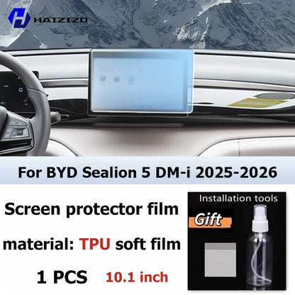 For BYD Sealion 5 DM-i 2025-2026 interior Matte Screen Protector console GPS Navigation LCD screene TPU film Scratch resistant