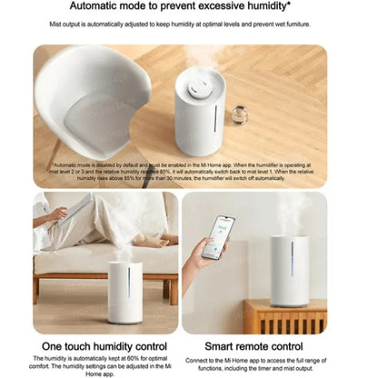 Xiaomi Smart Humidifier 2 Upgraded 4.5L High Capacity Smart Humidifier UV-C Light Air Purifier Auto Mode Quiet Home Humidifier