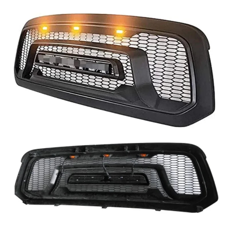 Raptor Style Front Mesh Grill Racing Grille Bumper Mask Replacement Grid For Dodge Ram 1500 2013-2018 Air intake grille
