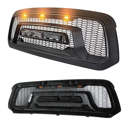 Raptor Style Front Mesh Grill Racing Grille Bumper Mask Replacement Grid For Dodge Ram 1500 2013-2018 Air intake grille