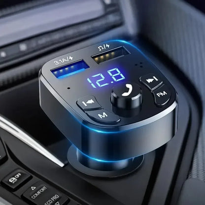 1/2/4/8/10Pcs Car Mp3 Player Dual Usb Fast Charger Fm Bluetooth Receiver Bluetooth Compatible 5.0 Fm Transmitter Usb Flash Drive