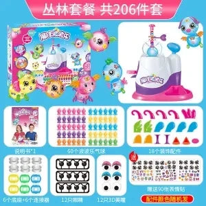 DIY Fun Balloon Inflator oonies Creative Handicraft Inflating Machine for Boys Girls Assembled Bobo Sticky Toys anti-stress toy