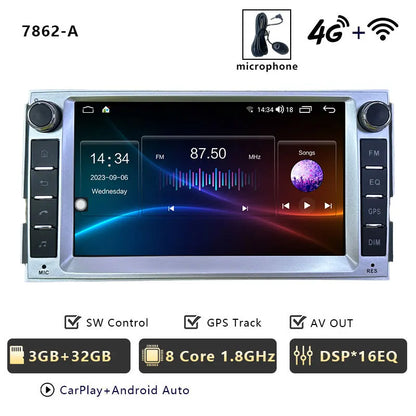 CHSTEK Android 13 Car Radio For Hyundai Santa Fe 2007 2008-2012 Head Unit Carplay Bluetooth WIFI 4G GPS Multimedia Vedio Player