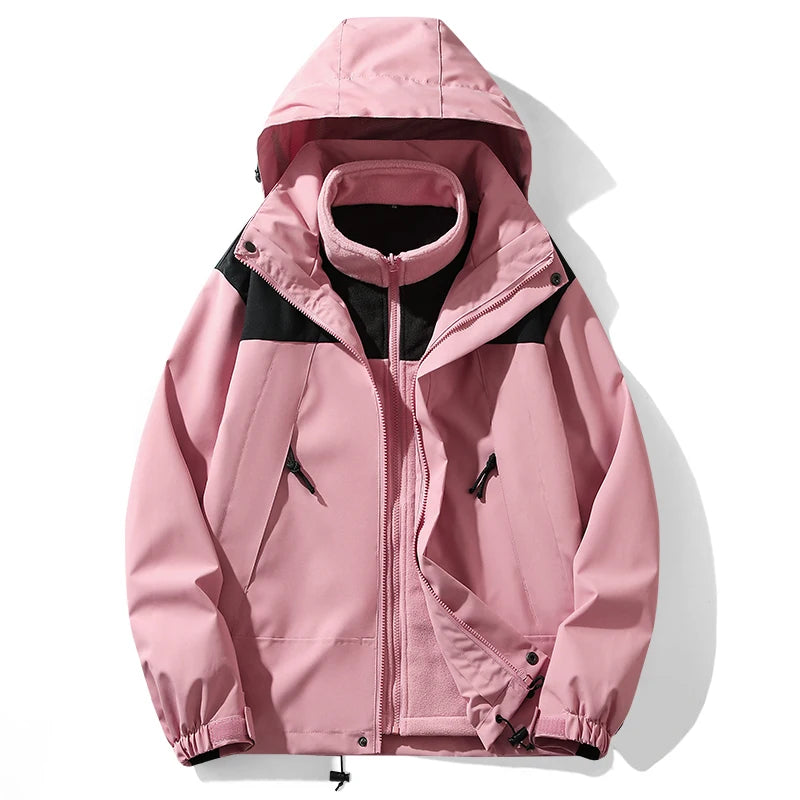 ARC Autumn and Winter Hardshell Jacket for Men and Women Simple Outdoor Sports Mountaineering Tourism Skiing Fashion Jacket