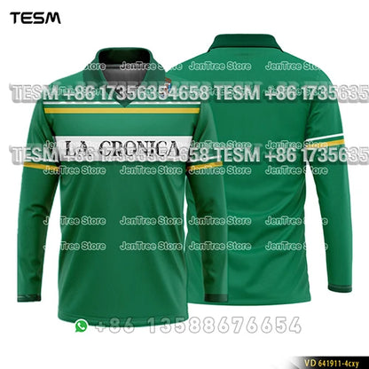 TESM Summer Men Long Sleeve 3D Printed Polo Shirt V-Neck Sports T-Shirt  Team Sports Training Shirts