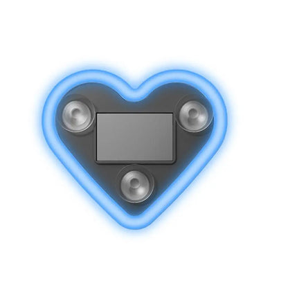 Car Triangle Window Heart Light Solar Triangle Window Heart-shaped Light Emitting Heart-shaped Atmosphere Light Car Parts