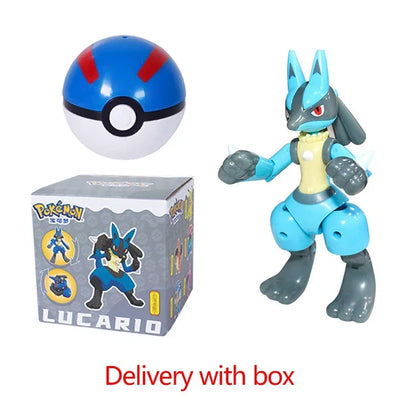 Original Pokemon Figure Ball Pokeball Eevee Blastoise Venusaur Charizard Pikachu Mewtwo Gyarados Elf Monster Toy for Child Gift