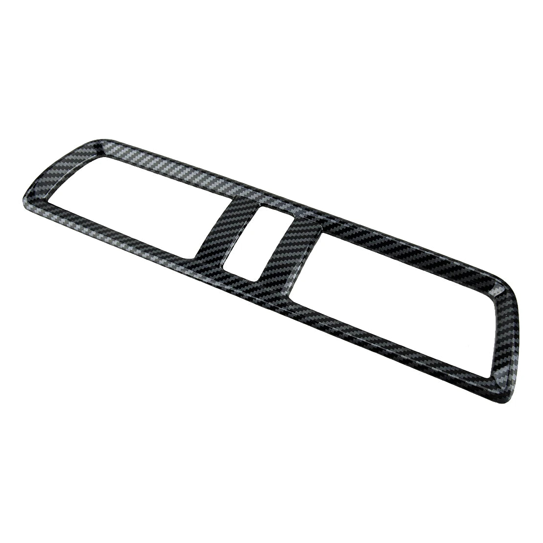 Plastic Middle Air Outlet Vent Cover Trim Frame Decor Fit for Mazda 3 Axela 2014-2016 2017 2018 2019 Black Carbon Fiber Style