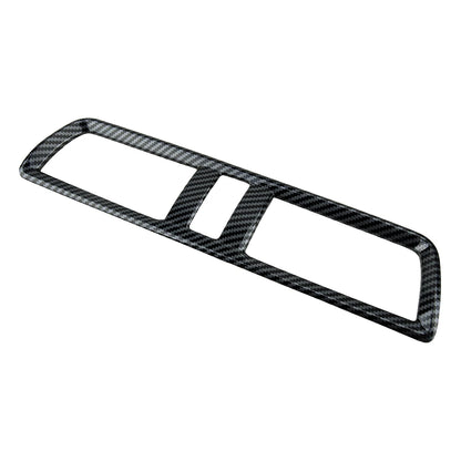 Plastic Middle Air Outlet Vent Cover Trim Frame Decor Fit for Mazda 3 Axela 2014-2016 2017 2018 2019 Black Carbon Fiber Style