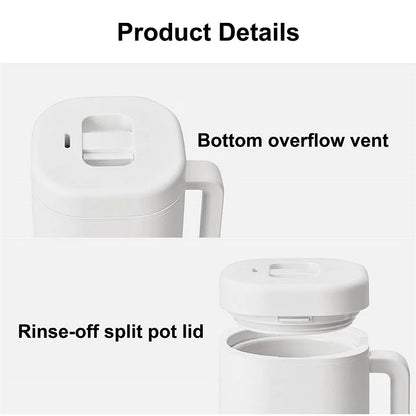 300W Smart Rice Cooker Multi-function Ceramic Non-stick Fast Electric Cook Pot 800ml Portable Electric Lunch Box For 1~2 People