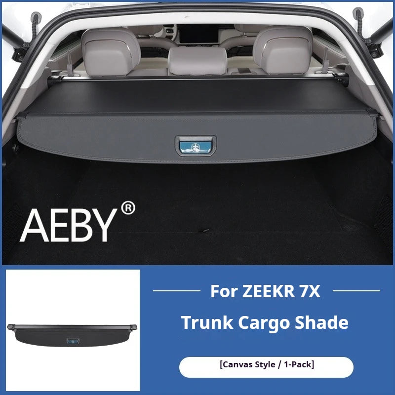 AEBY For ZEEKR 7X 2024 2025 Cargo Cover Trunk Shade Retractable Luggage Shelf Privacy Security Car Interior Accessories