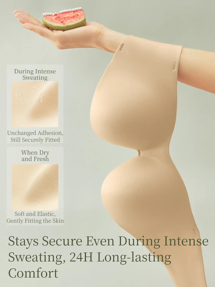 SUJIIN Summer Strapless Bra Set for Women Sexy Wireless Seamless Push Up Invisible Bras Tube Tops Female Underwear MX266+N194