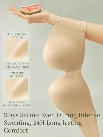 SUJIIN Summer Strapless Bra Set for Women Sexy Wireless Seamless Push Up Invisible Bras Tube Tops Female Underwear MX266+N194