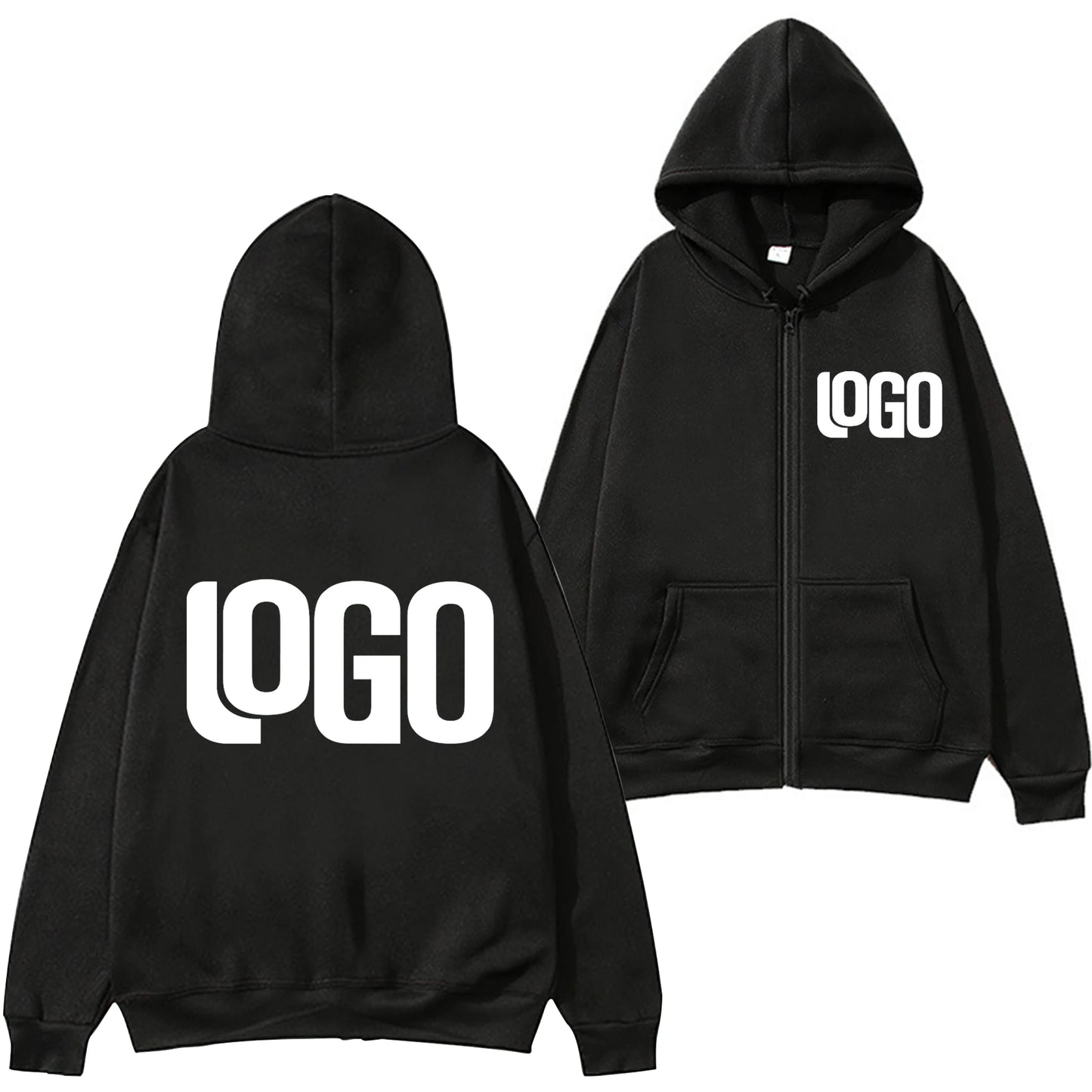 Zipper Hooded Cardigan Sweatshirt Jacket, New Fashion, Anytime, Anywhere Design Brand Logo/Custom Image Replication