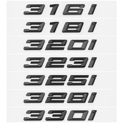 316i 318i 320i 325i 328i 330i Trunk Boot Emblem Letter Badges Car Logo For BMW 3-series F30 F31 F34 E90 E46 Chrome Silver Black