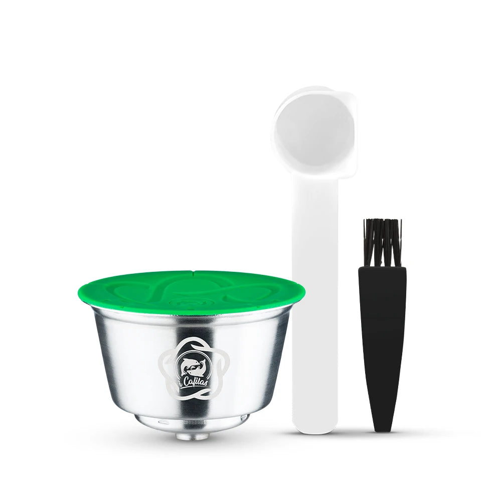 Refillable Milk & Coffee Capsule for Nescafe Dolce Gusto Stainless Steel Reusable Coffee Pod Filters for Picolo xs  Machine