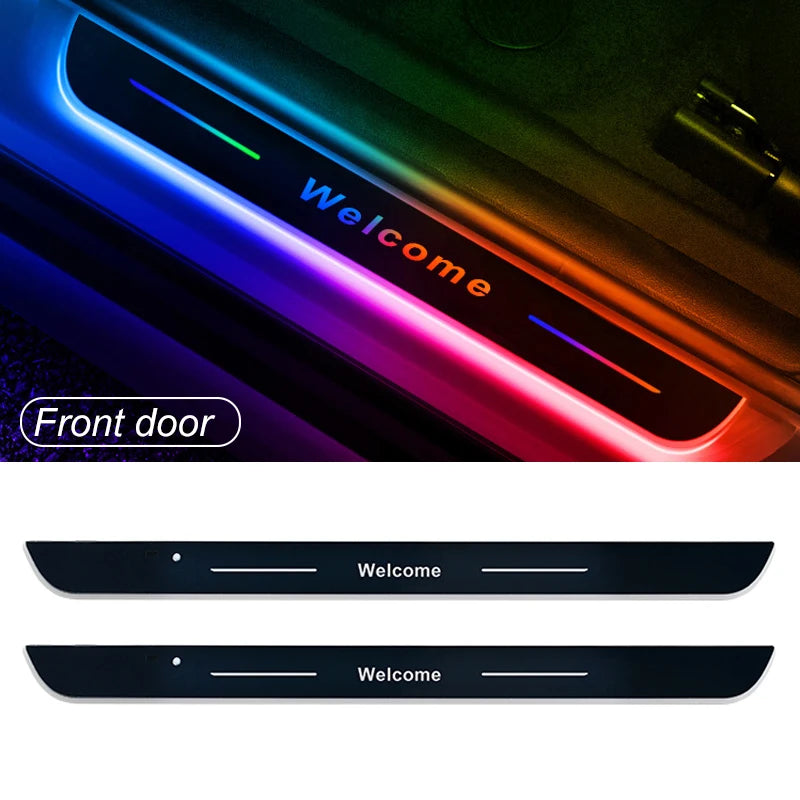 【Customized】Car Door Sill Light LED Car Ambient Lights RGB  Welcome Pedal light For Hyundai Nissan Toyota Mazda B-MW Other Auto