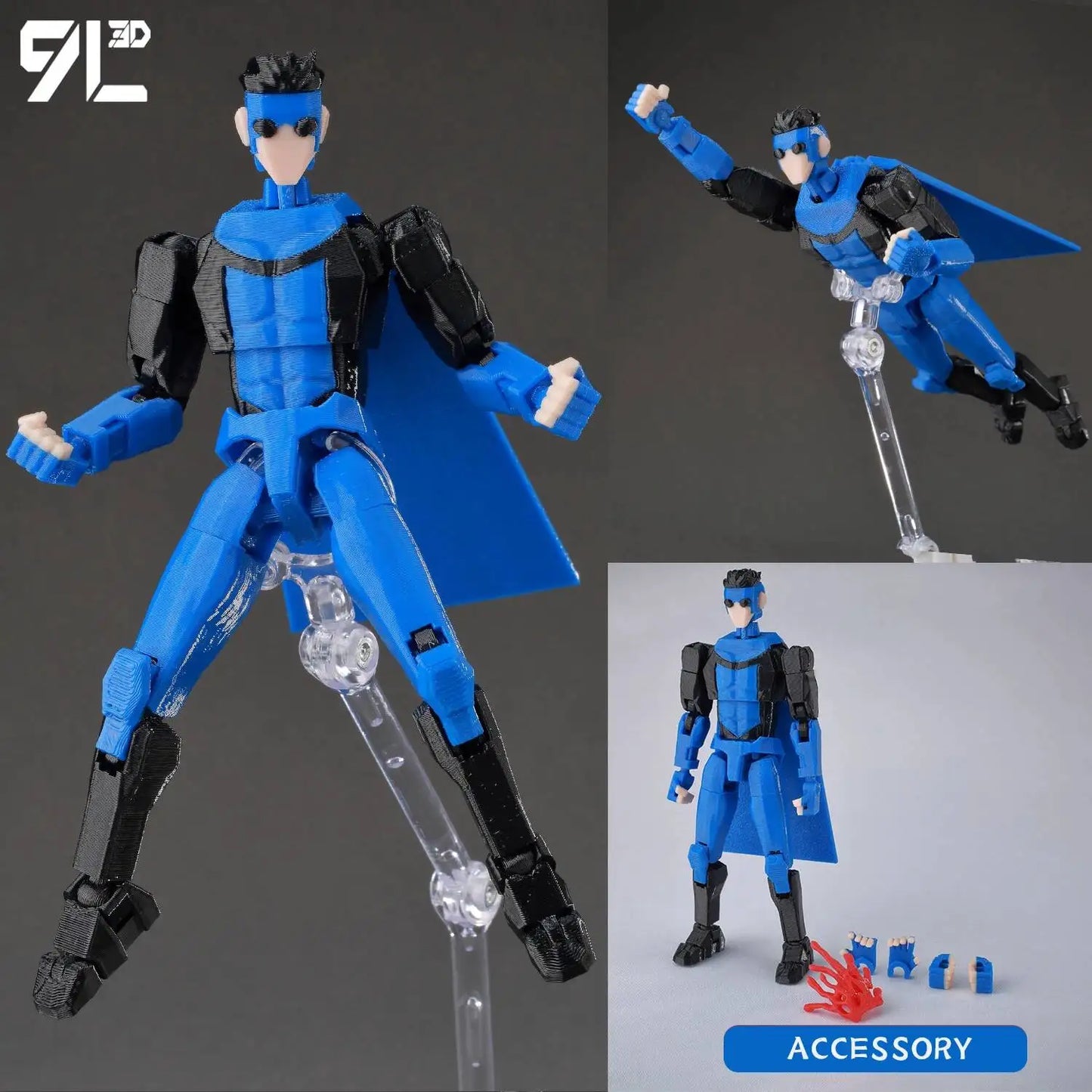 9L3D Invincible Slayer Daryl Dixon Lucky13 Action Figure Dummy13 Multi-Jointed Collectible Model Toys Titan13 Birthday Gifts T13