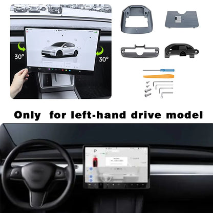 For Tesla Model 3 Highland & Model Y Juniper 2025-2026, 4-Way 2-Way Screen Rotating Bracket Swivel Display Mount