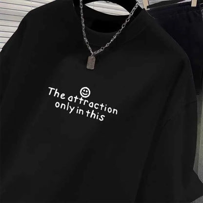 2025 European Style New Pure Cotton Short Sleeve Tshirt Women Clothing Fashion Loose Letter Print Top Office Lady Casual Y2k Tee