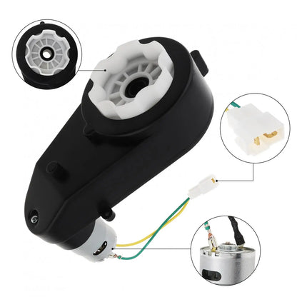 2Pcs 12V/24V RS390/RS550/RS555 Kids Ride On Toys Car Motor Gearbox Car Wheels Gearbox High Speed DC Motor for Remote Control Car