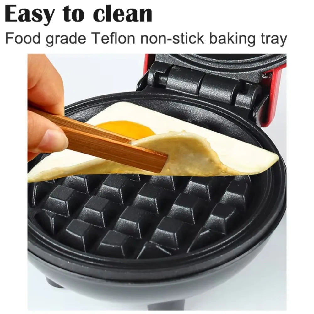 Electric Mini Waffles Maker Machine Kitchen Cooking Appliance for Kids Breakfast Dessert Pot Small Fried Eggs Cake Oven