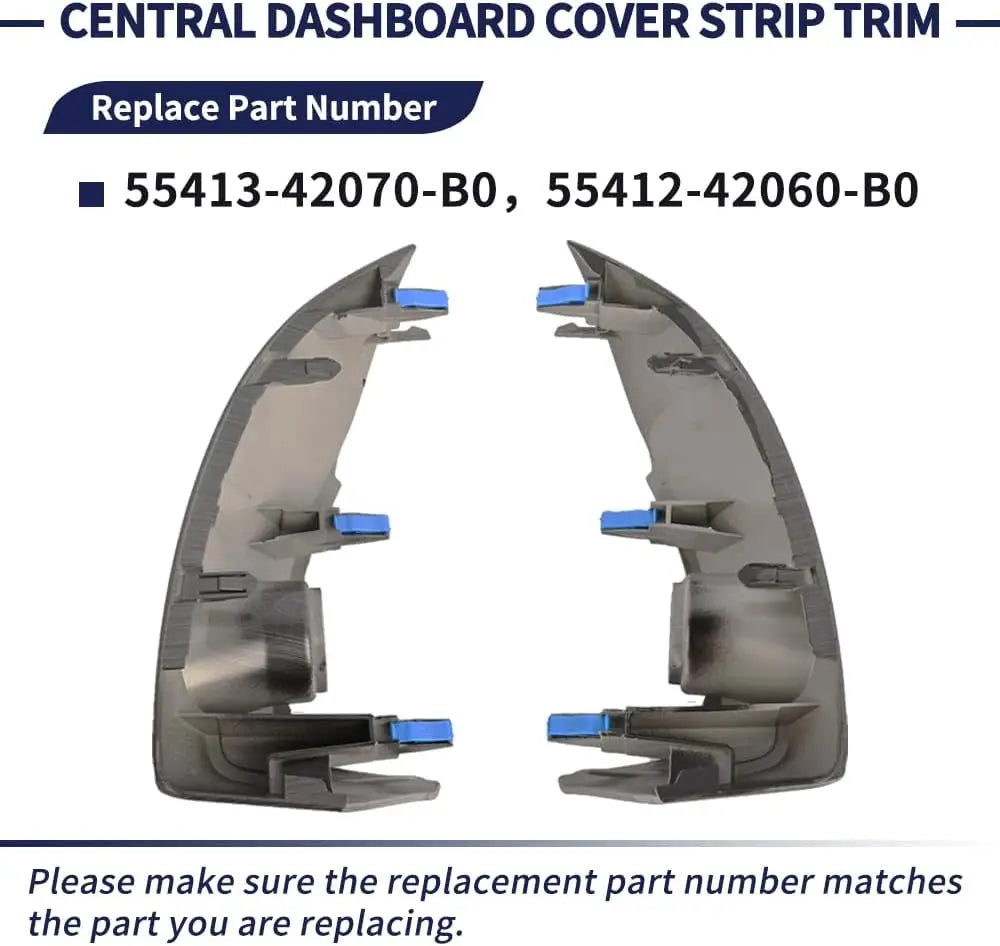 Central Dashboard Cover Trim Panel 55413-42070-B0 55412-42060-B0 for Toyota RAV4 2006-2012 Base Limited Sport EV