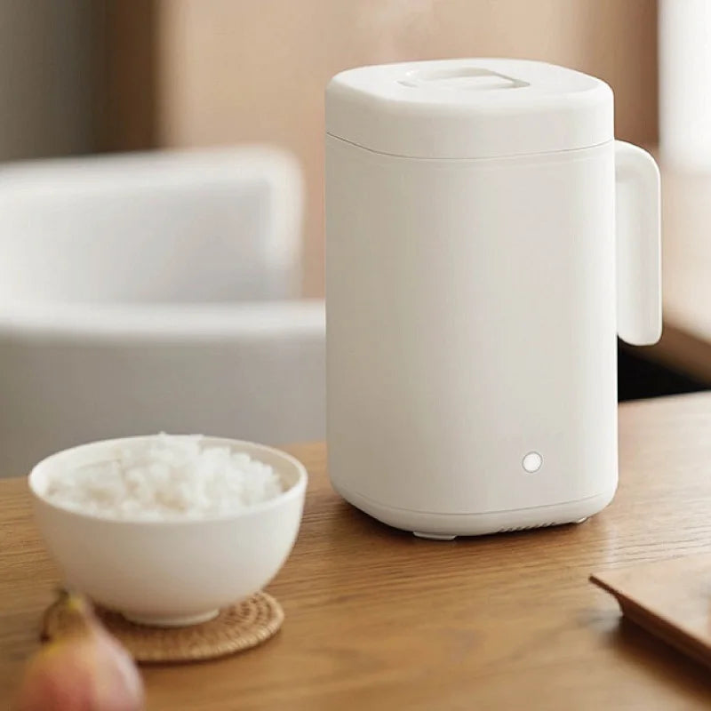 300W Smart Rice Cooker Multi-function Ceramic Non-stick Fast Electric Cook Pot 800ml Portable Electric Lunch Box For 1~2 People